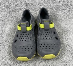 Merrell Kids Rubber Hydro Grey Green Sneaker Sandal Shoes Sz 2