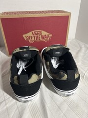 Vans Knu Skool Camo Black Green Juniors 5.5 VN000EGCYJ7 Skate Shoes NIB