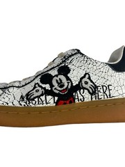 MOA Master of Arts x Disney Mickey Mouse White & Black Crackle Kids Sz 11- HTF