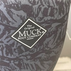 Muck Boot Rugged II Insulated Waterproof Winter Rain Boots Kids Size 8 Black