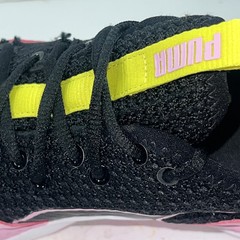 Puma Unisex Kids Incite Sneaker Black Pink Yellow Sz 6C