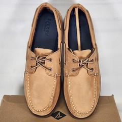 Size 6.5 Big Kids – Sperry Authentic Original Sahara A/O Boat Shoe – Tan Leather