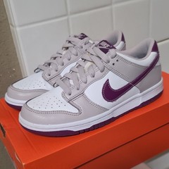 Nike Dunk Low White Purple Plum Eclipse Size 5Y Womens 6.5 FB9109-101 Shoes