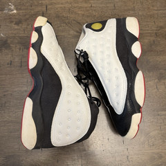 Jordan Air Jordan 13 Kids Sneaker White Black Red 6Y Mid Top Leather 309260