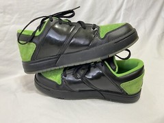 RARE 2007 Nike Jordan NU Retro 1 Low Sneakers Black Green 317164-031 Size 6.5Y