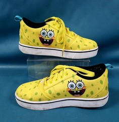 Heelys Yellow Spongebob Squarepants Lace Up Sneaker Skate Shoes Youth Sz 6