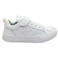 Converse Pro Blaze Toddle Boys Girls Slip-on Leather Sneaker Size 10 Solid White