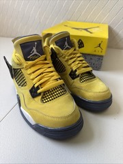 Nike Air Jordan 4 Retro GS Tour Yellow Lightning 2021 Size 3.5Y