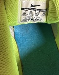 Nike Max 90 307793-410 size 6Y Blue Neon Orange Yellow