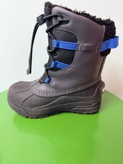 Columbia Youth Boys Bugaboot Celsius Waterproof Winter Boots Shark Indigo Sz. 12