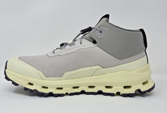 On Cloudhero Mid Waterproof Silver/Seedling Colorway Size 3.5 Youth Hiking NWB