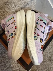 adidas Minecraft FortaRun EL C Sneaker Kids 2 Purple Hook & Loop JR1950