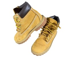 Timberland Kids 6 Inch Premium Waterproof Boots Wheat Nubuck 12809 Size 12M