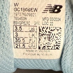New Balance 1906 R Silver/Metallic Blue Kids Sneakers GC1906EW – SZ 3.5 Y