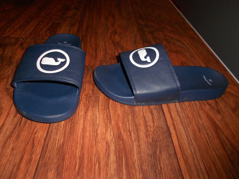 Vineyard Vines unisex boys girls shoes size 3 / 4 slides MINT cond sandals
