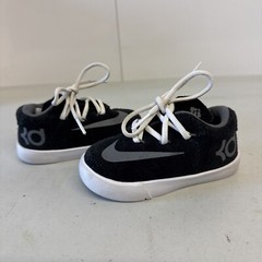 EUC! Nike KD Vulcan TD Toddler Black Cool Grey White 684167-001 Size 5C