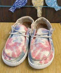 Hey Dudes Wendy Boho Mandala Tie Dye US Youth size Y4-L5 Pre-Owned