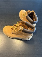 Timberland® Premium 6-Inch Boot – Big Kid – Wheat Size US4 -EU 36 New Unisex