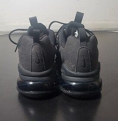 Nike Air Max React 270 Triple Black Youth Size 4.5Y (23.5cm)