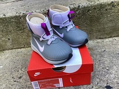 Nike Toddler Size 7C BINZIE Boot Rain Boots Waterproof Grey/Violet BQ5382 003