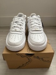 Nike Air Force 1 Custom Chenille Swoosh Size 6y Brand New