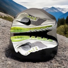 NIKE AIR MAX 2013 SNEAKERS WOLF-GREY/VOLT-GREEN YOUTH SIZE 6Y (555426-001)