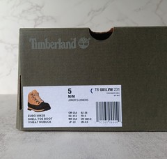 TIMBERLAND JUNIORS EURO HIKER SHELL TOE BOOTS A1LVW