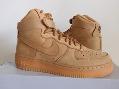 Nike Air Force 1 High LV8 (GS) Flax-Wheat-Outdoor Green Sz 6Y Rare! [807617-200]
