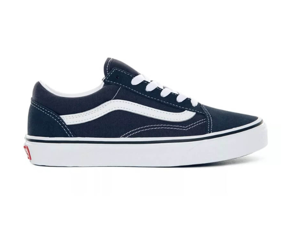 Kids Vans Old Skool India Ink/True White 100% Original Brand NEW