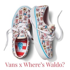 Vans Wheres Waldo? Limited Edition Canvas Sneakers Kids Sz 1 Athletic Shoes Y2K
