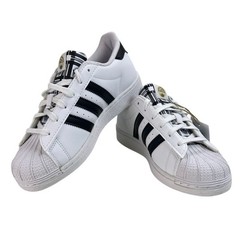 adidas Kids „Graphic Pop“ Superstar C White Black Gold Size 3 HP3259 New