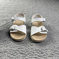 Cat & Jack Sandals Kids Size 6 White Shaelyn Strappy Buckle Ankle Summer Casual