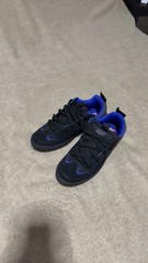 VANS Skateboarding Low Top Sneakers Black/Blue Lace-Up US 11 Rubber Sole