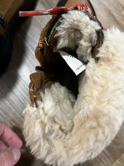 UGG Kids Shearling Winter Hiker Boots Lug Sole Side Zip Brown Size 1