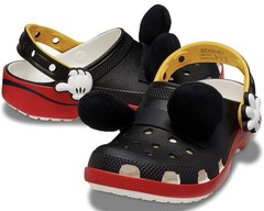 Crocs Disney Mickey Mouse Kids Clogs Black/Red/Yellow Slip On US 7 Unisex