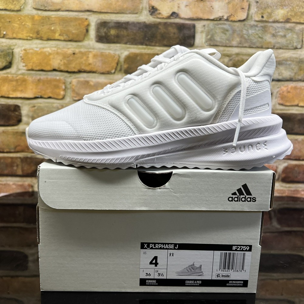 adidas X PLR Phase Cloud White Unisex Kids Athletic Sneaker IF2759 Size 4