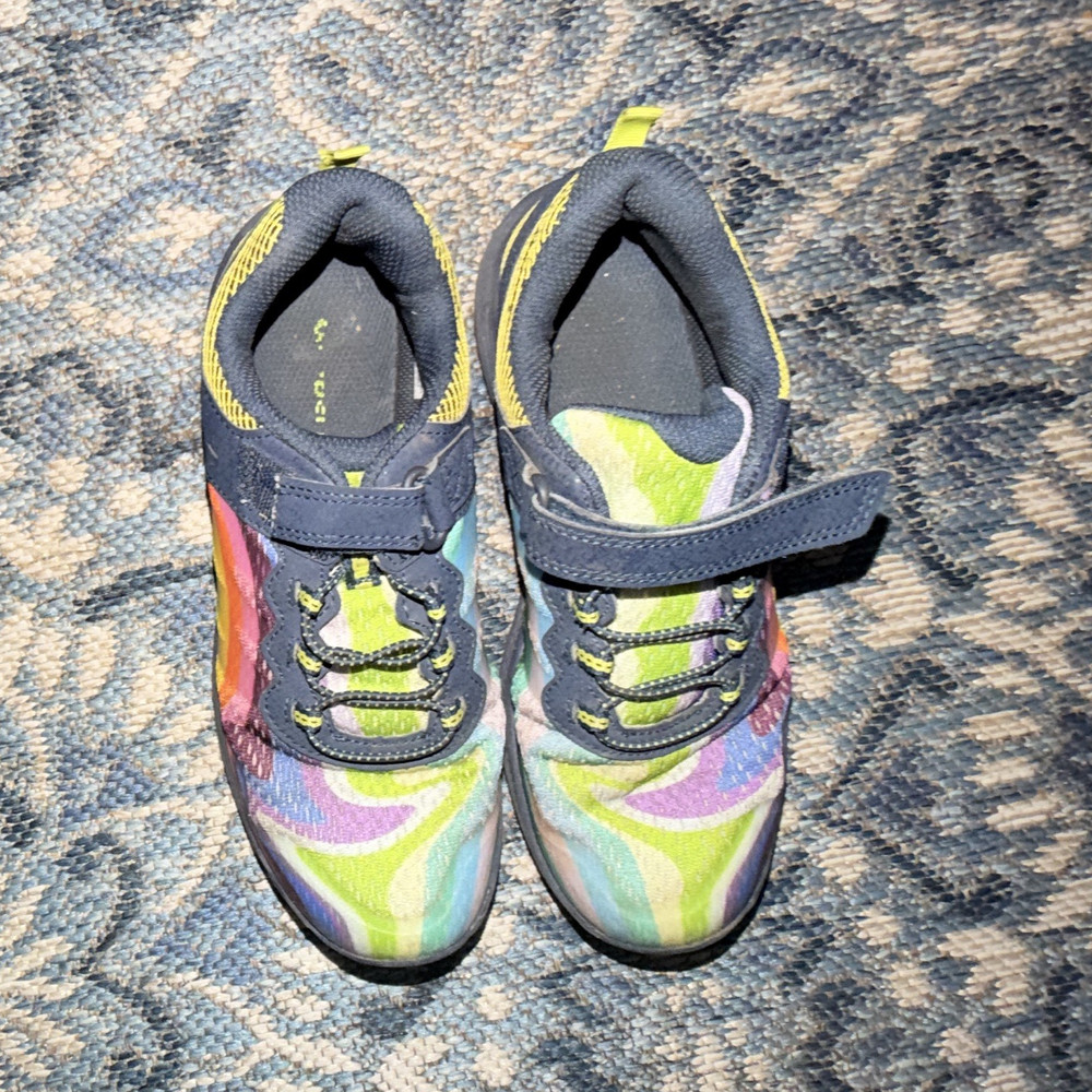 Merrell K22 Rainbow Multicolor Hook & Loop Sneakers US 5M EU 36 READ DESCRIPTION