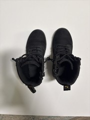 Dr. Martens Boots Kids Size 13 Doc Combs J Combat Lace Up Canvas Zip Black Youth