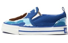 A BATHING APE BAPE Blue ABC Camo Ape Head Slip On Kids Shoe US sz 1 PS 20cm $165