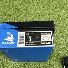 SHAQ RAQ LOW Black White Hook & Loop Unisex Kids Athletic Shoes US 8