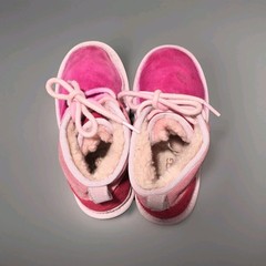 UGG 1123644K Pink Suede Shearling Lined Chukka Boot Unisex Kids 1 Ankle