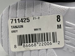 Nike Tanjun Kid Size 8 Grey White Hook and Loop Slip on Sneakers New