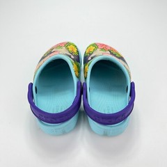 Crocs Kids Fun Lab Lights Toucan Ice Blue Slip On Walking Clogs Kid’s Size 10