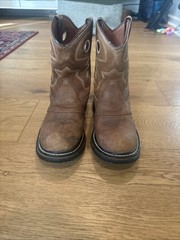 Rocky Old Town Pull On 7″ Roper Western Boots Kid’s Size 6