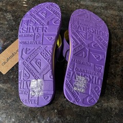 Quicksilver Kid’s Foundation Sport Slide Size 4 New Purple