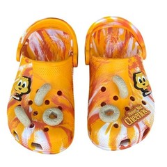 Honey Nut Cheerios Crocs Clogs Kids Size J5 Womens 6-7 Excellent Orange White