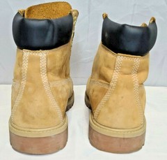 Timberland Wheat Nubuck Tan Leather Boots Boys Size 5 VGC
