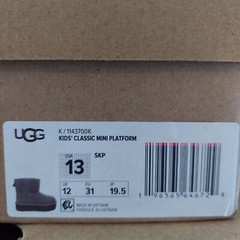 UGG Big Kids Classic Mini Platform 1143700K Smoke Plum Suede Slip On Boots 13c