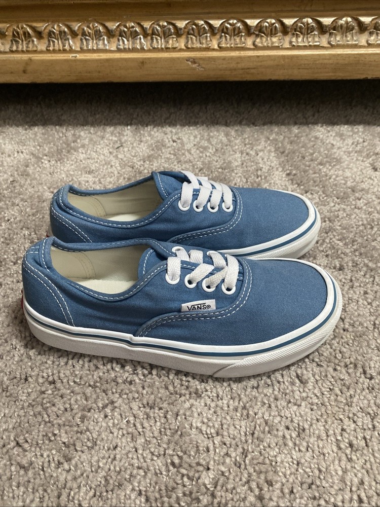 Vans Off The Wall AUTHENTIC Kids Shoes In Navy/True White Size US 1.0 Youth