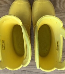 CROCS Child Kids Handle It Rain Boots Size J3 Yellow 12803 Waterproof